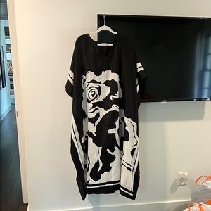 Black and White Graphic Kaftan